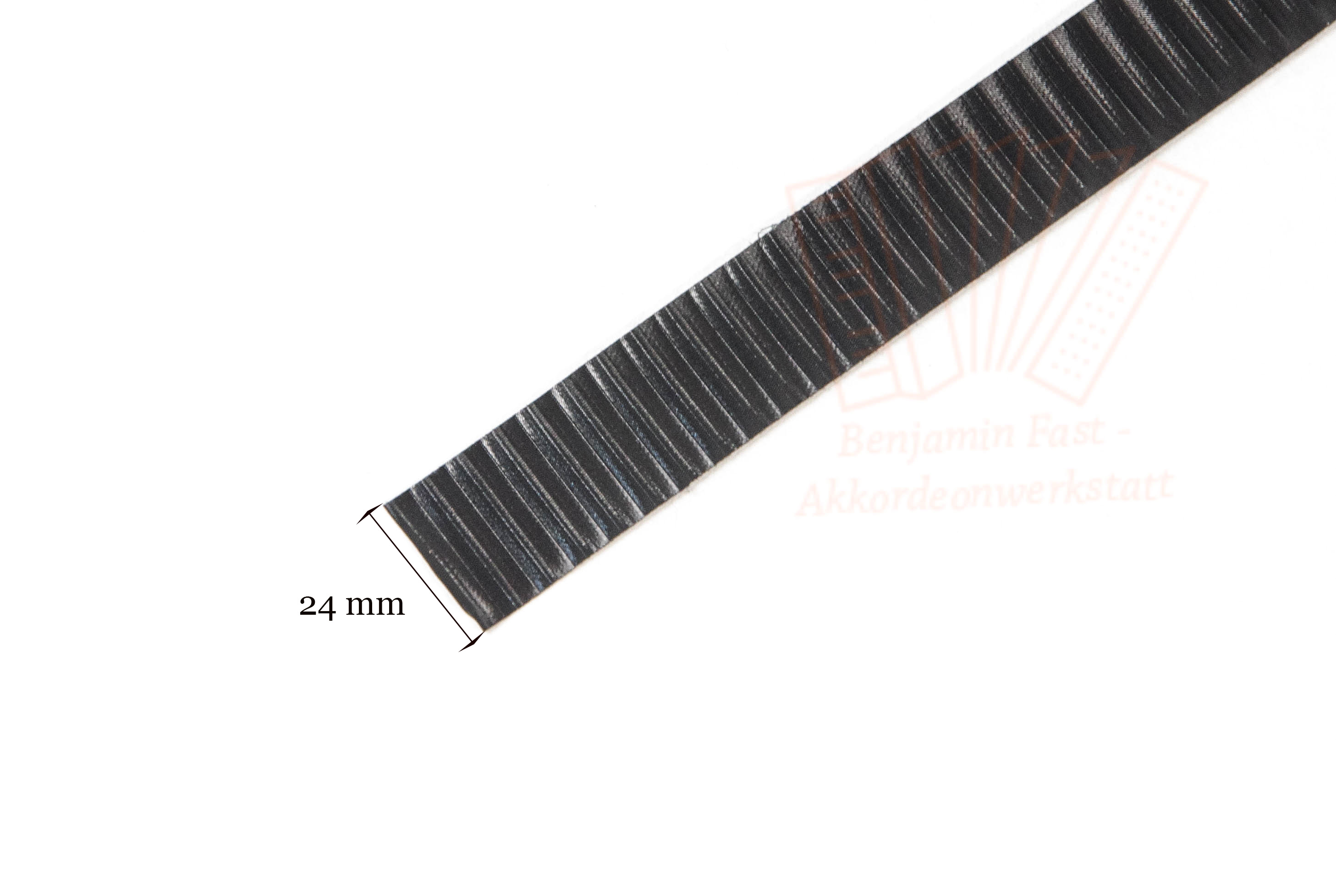 Kalikostreifen schwarz schraffiert 24mm Meterware Kalikostreifen schwarz schraffiert 24mm Meterware