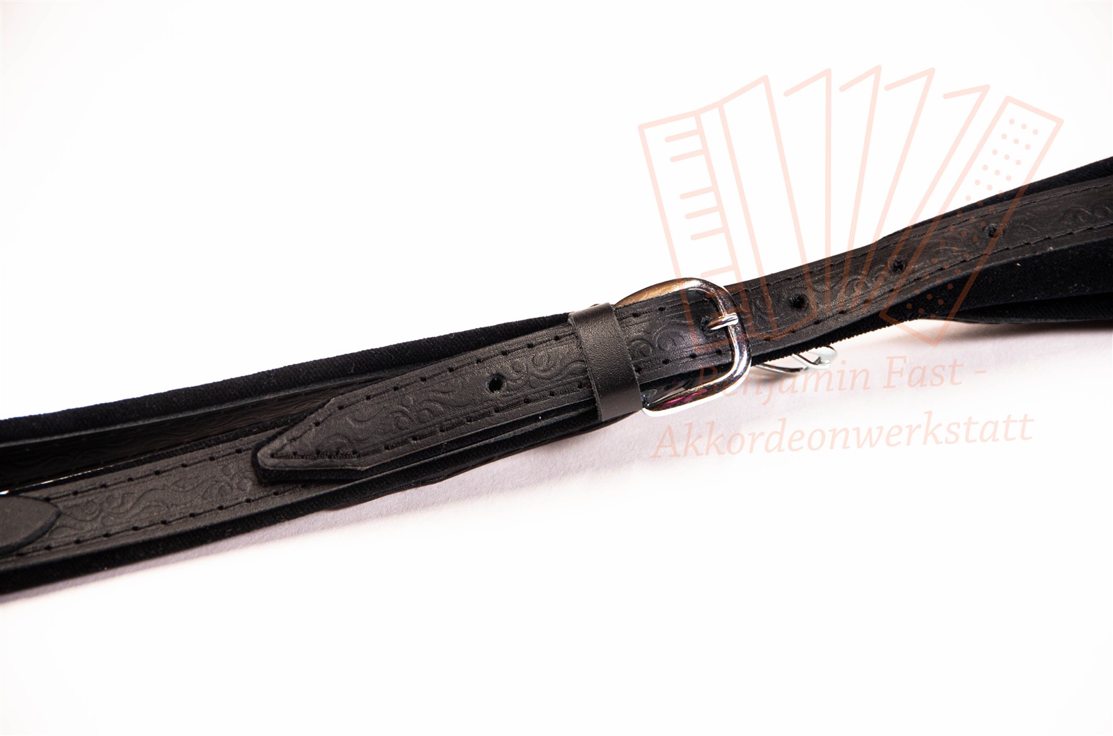 Trageriemen Standard M Leder/Samt schwarz 72-120 Bass