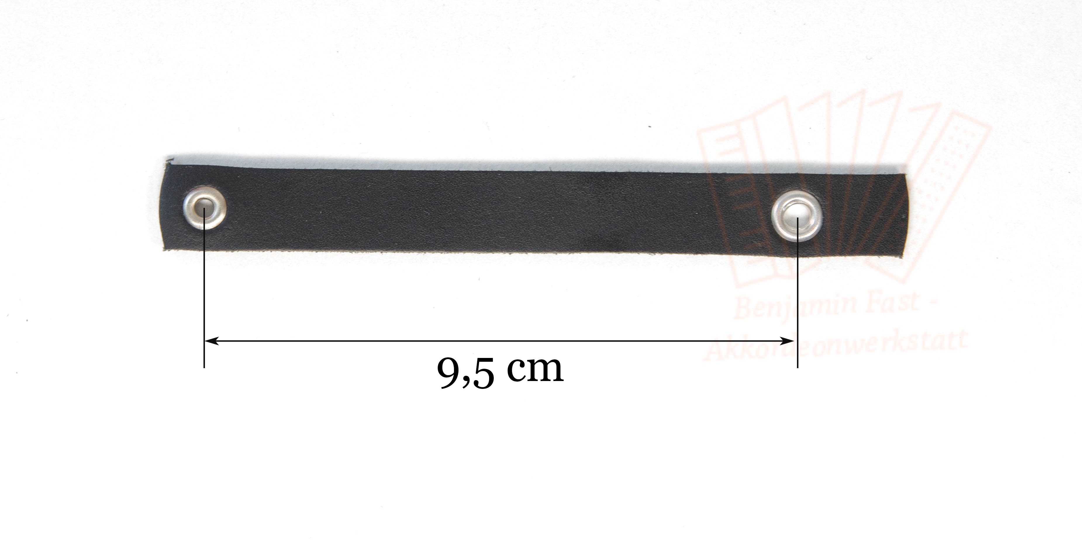 Balgzuhalter Eco Leder schwarz 9,5 cm Balgzuhalter Eco Leder schwarz 9,5 cm