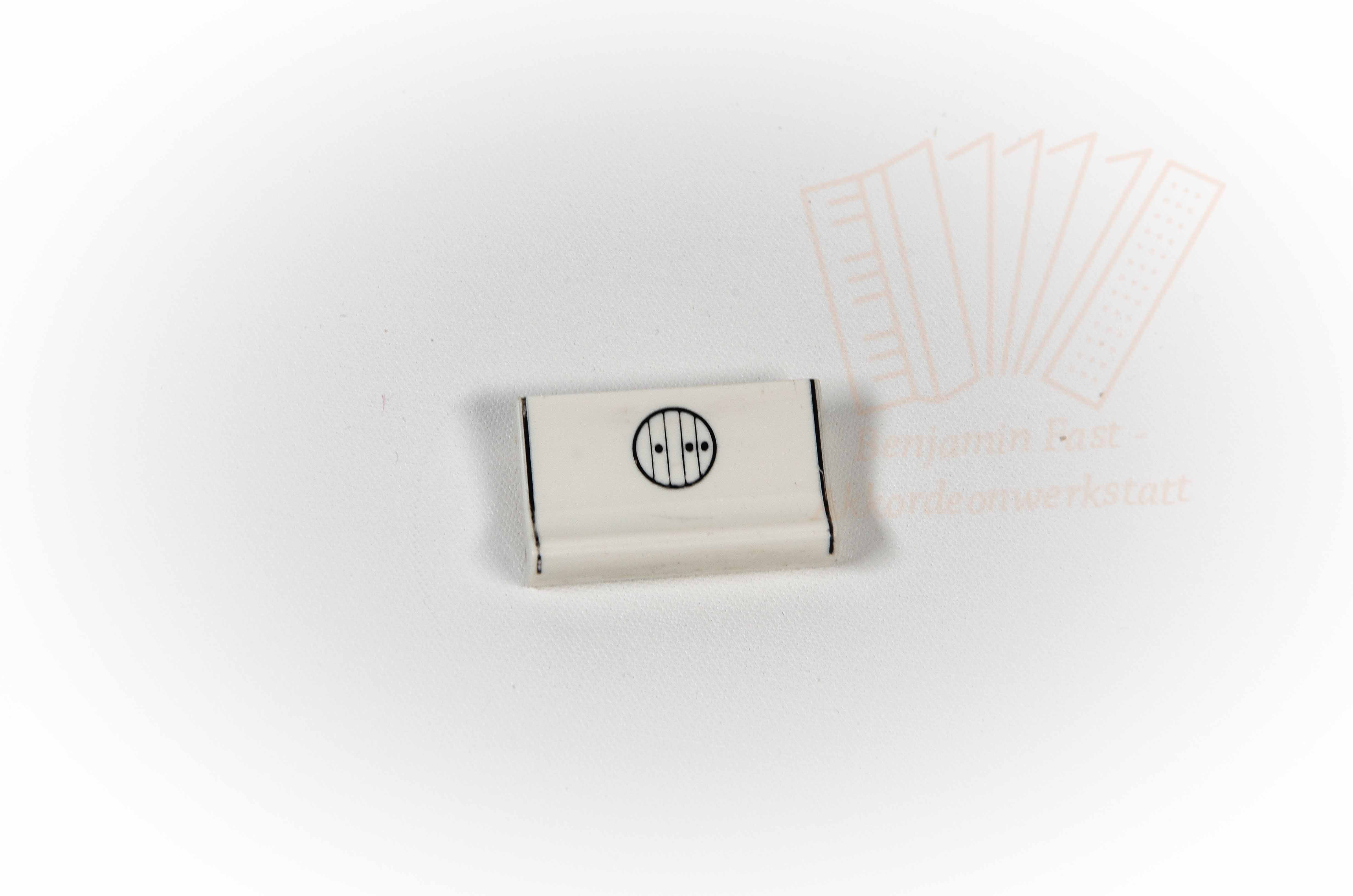 Registerdrücker Bass Hohner weiß einzeln, gebraucht