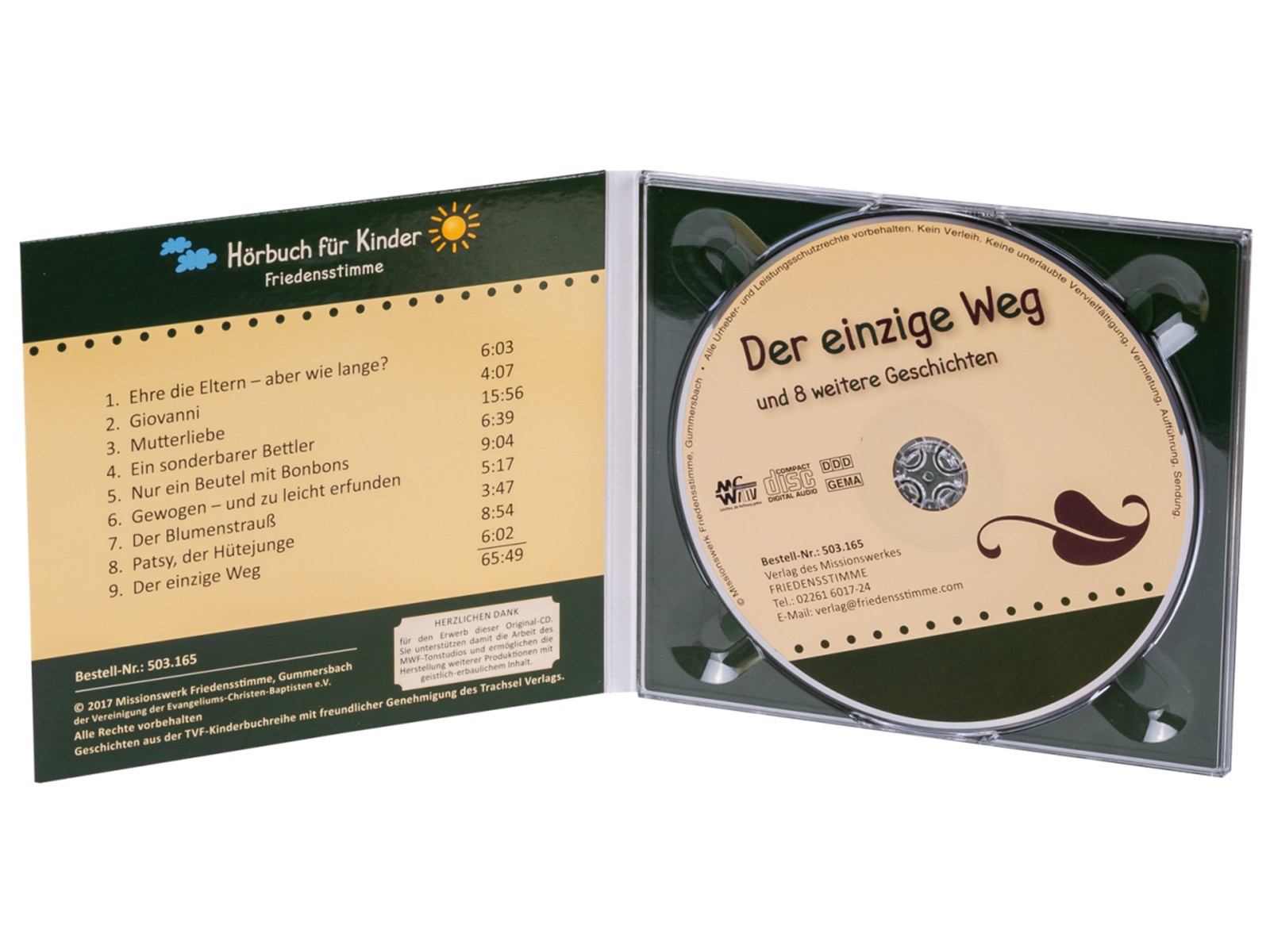 Hörbuch CD - Der einzige Weg Hörbuch CD - Der einzige Weg