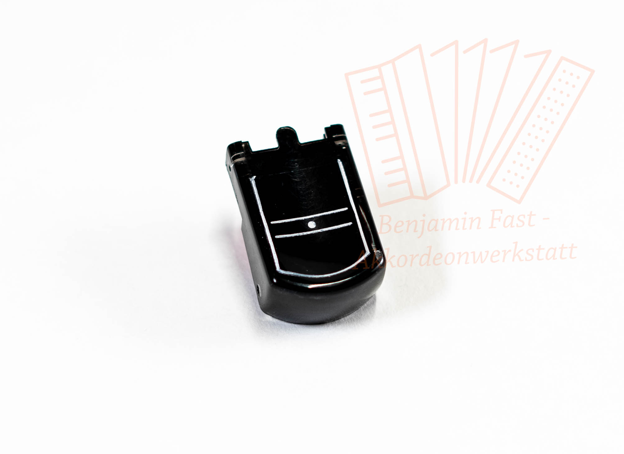 Registerdrücker Diskant Hohner alt gebraucht schwarz 8' Clarinet