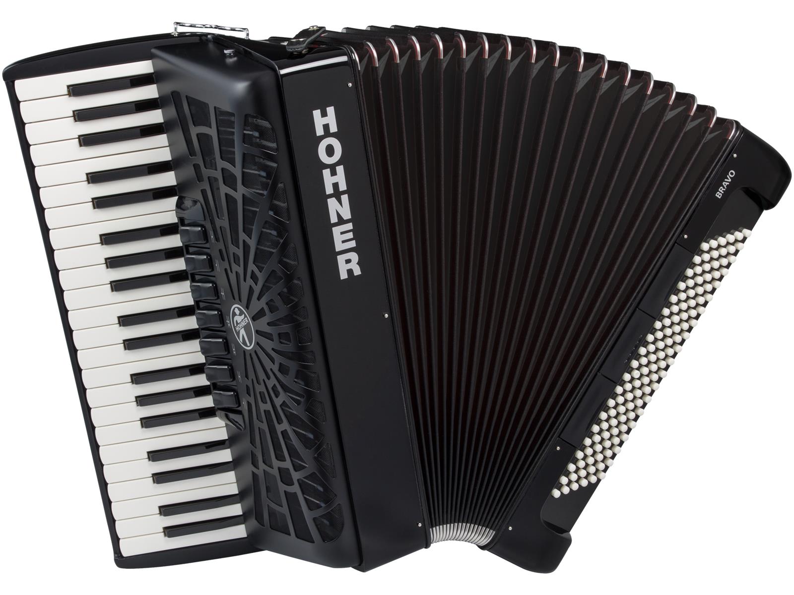 Akkordeon Hohner Bravo III 120 Bass schwarz