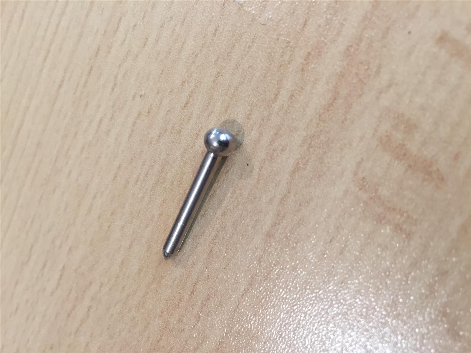 Balgnagel Kugelkopf 2,8x26mm - vernickelt