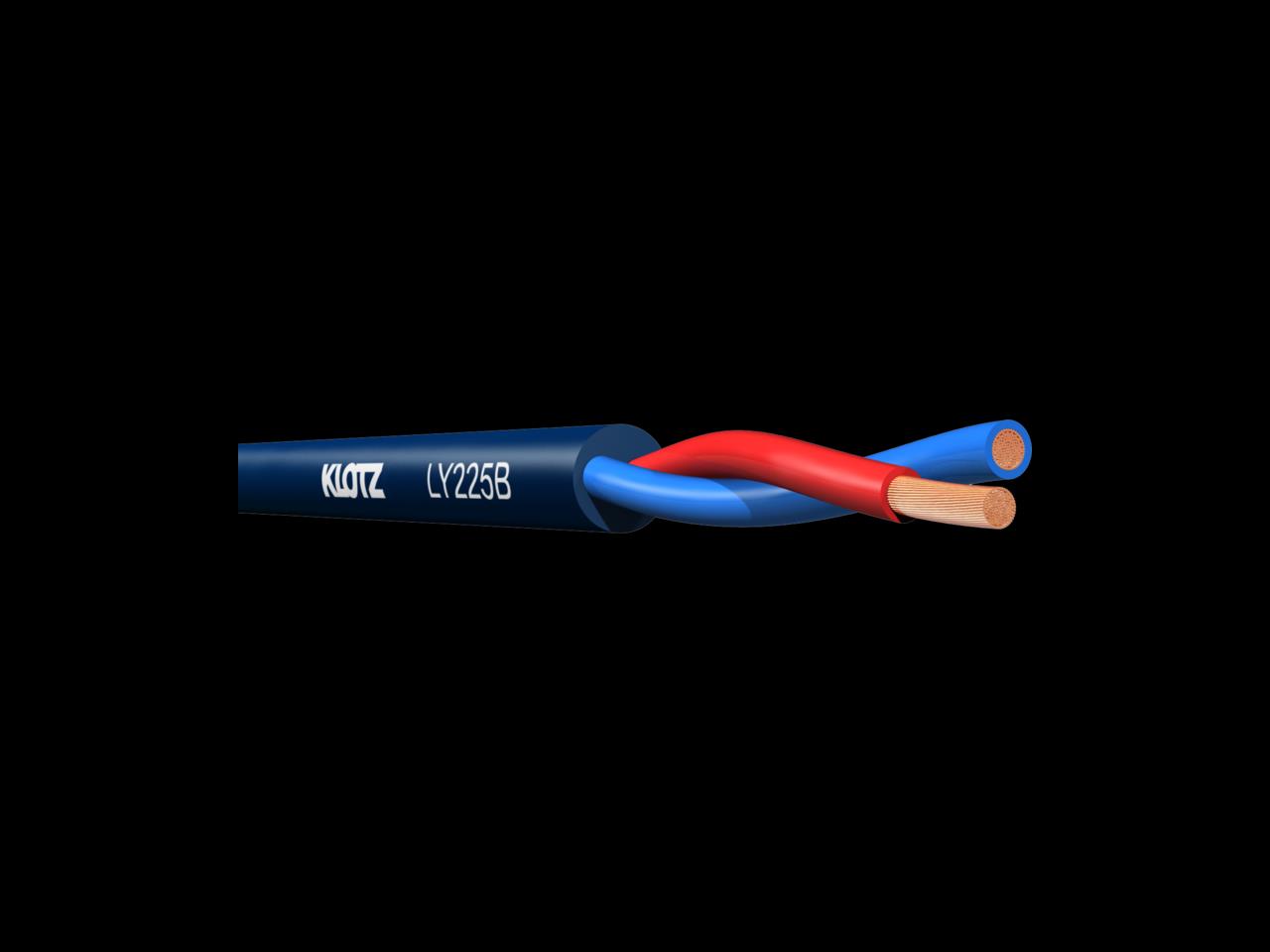 Lautsprecherkabel, twinaxial ,2-adrig 2,5mm, blau Lautsprecherkabel, twinaxial ,2-adrig 2,5mm, blau