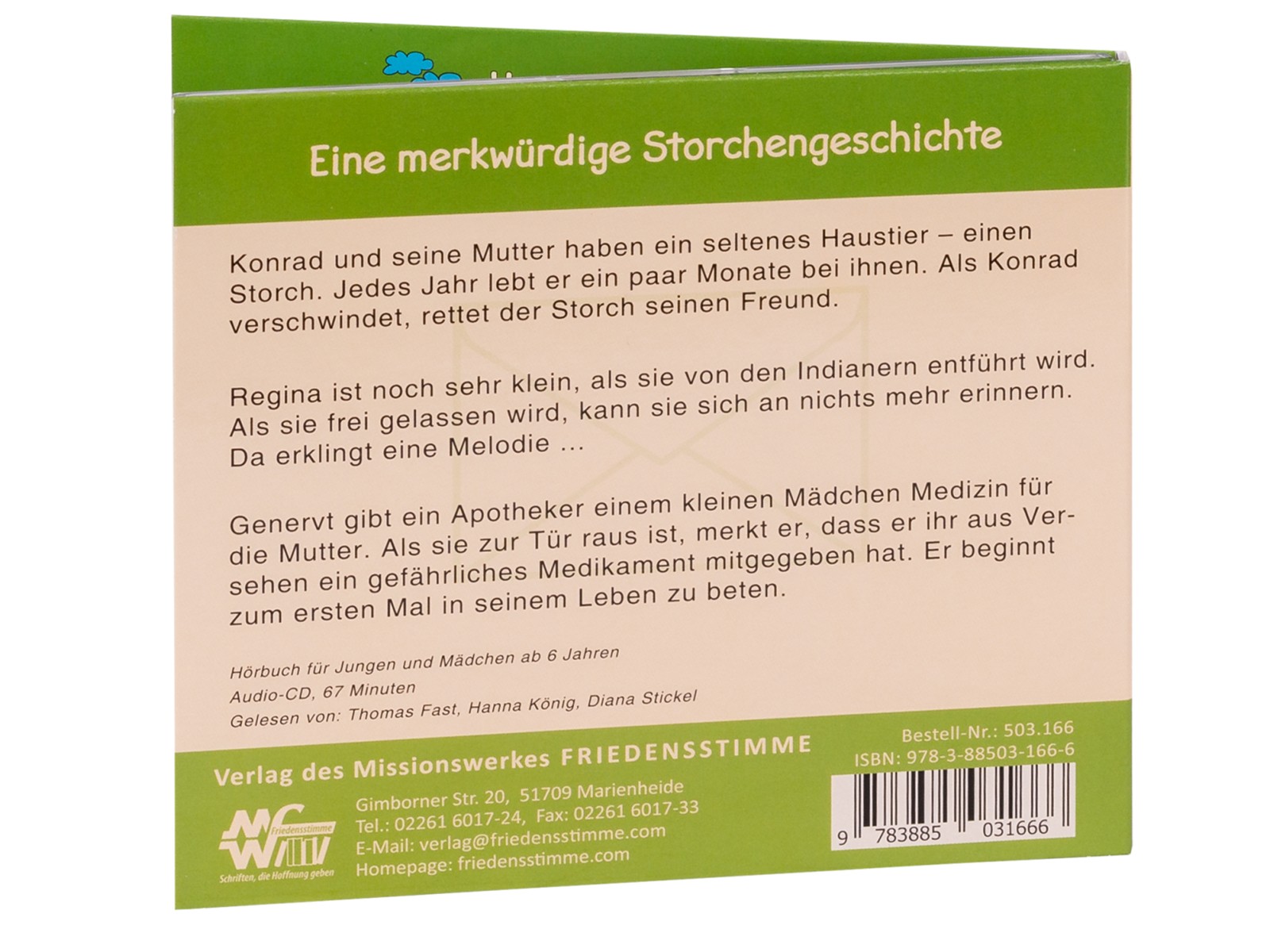 Hörbuch CD - Eine merkwürdige Storchengeschichte