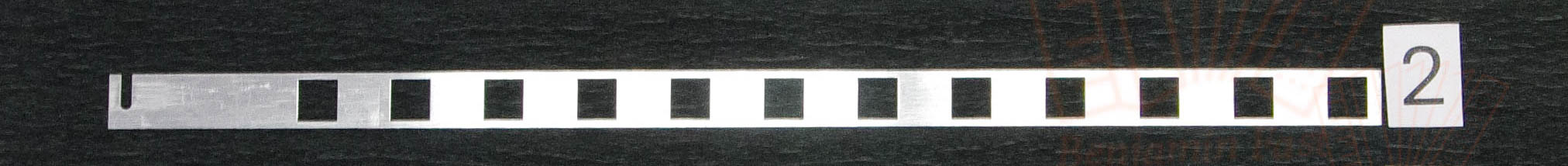 Registerlamelle Bass Alu gerade Hohner, gebraucht 35x1,5 Registerlamelle Bass Alu gerade Hohner, gebraucht 35x1,5