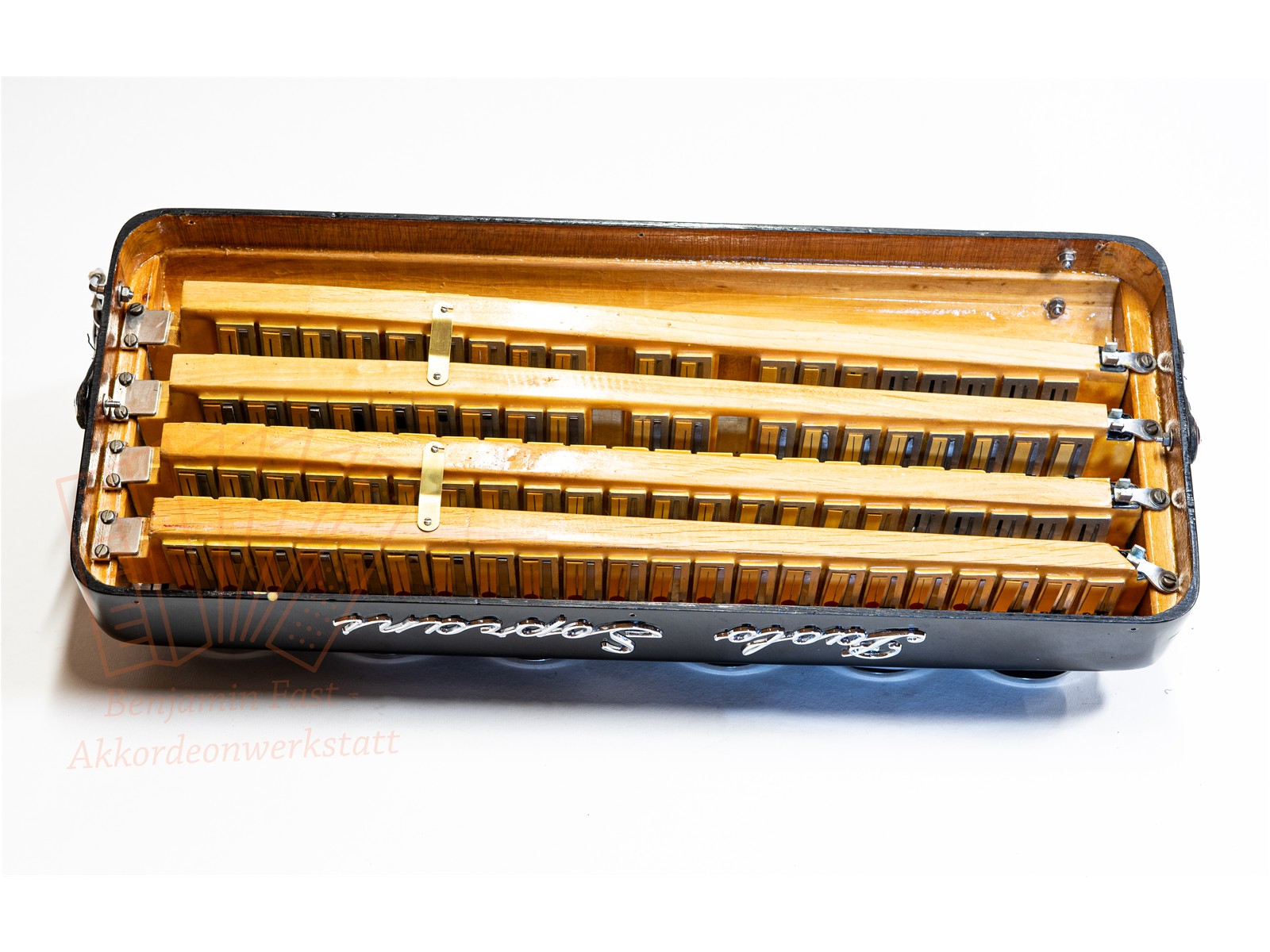 Akkordeon Paolo Soprani Musette Saxophonklappen gebraucht