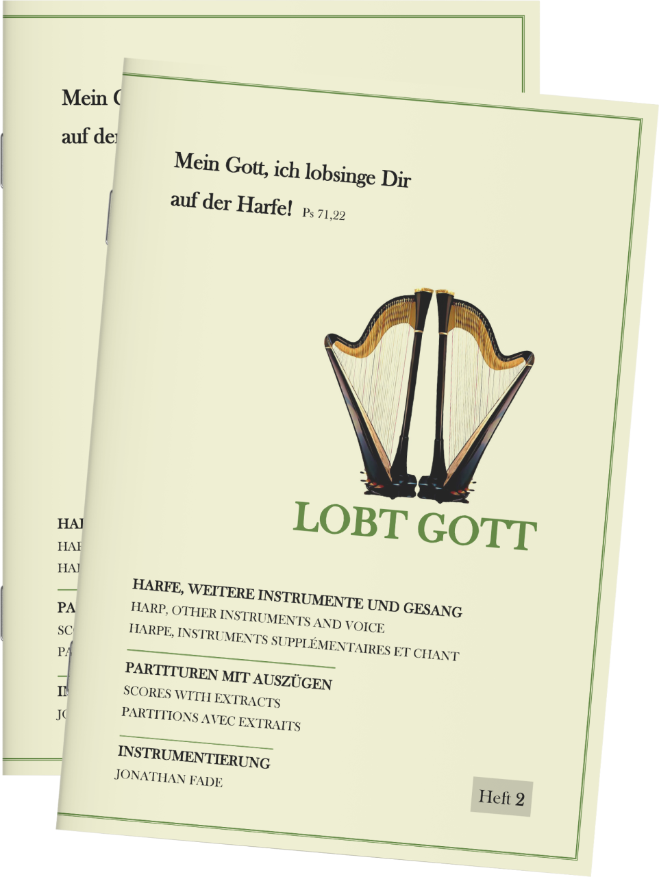 Harfenpartitur - Lobt Gott (Heft 2)