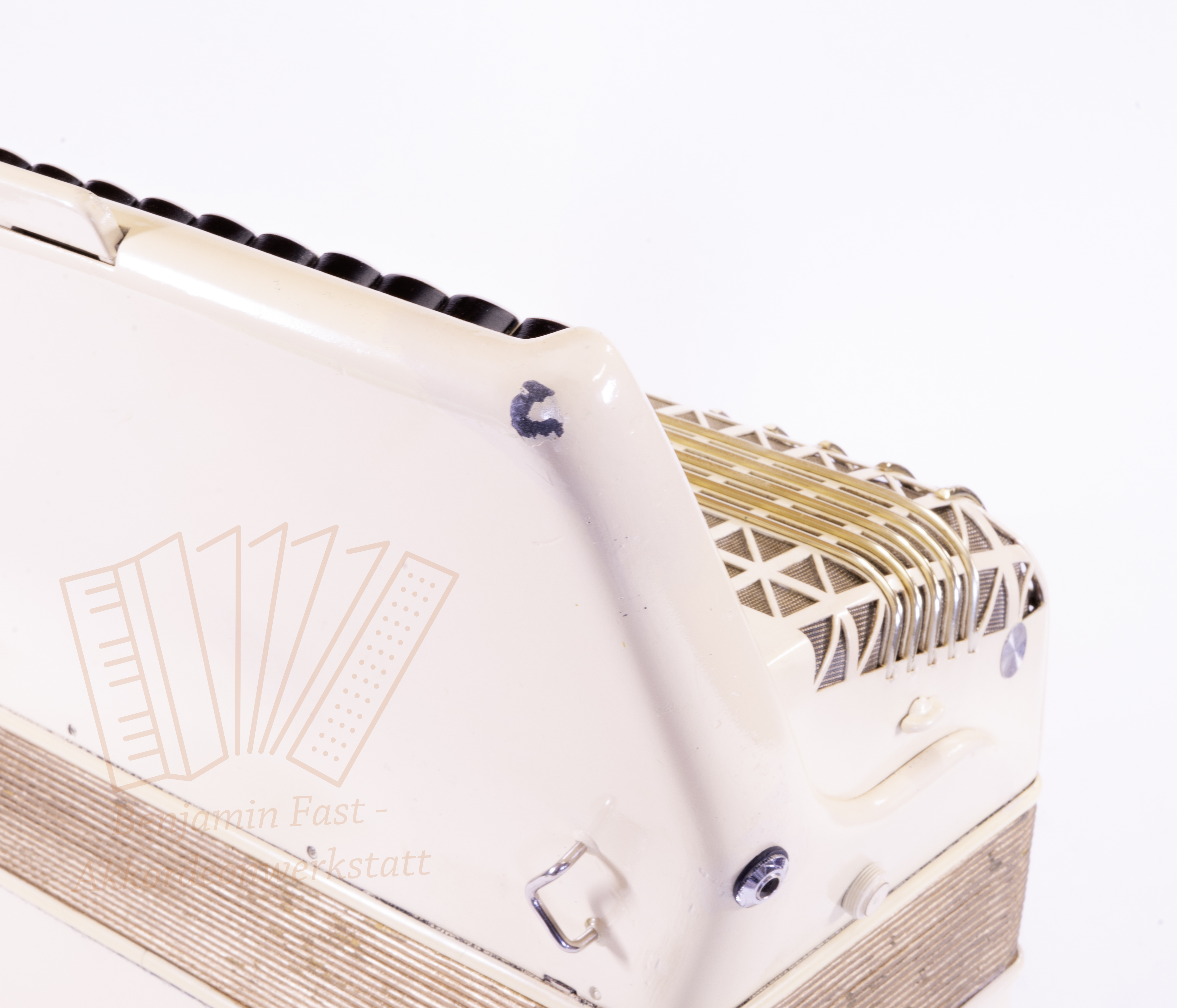 Akkordeon Hohner Atlantic IV de luxe weiß - gebraucht Akkordeon Hohner Atlantic IV de luxe weiß - gebraucht