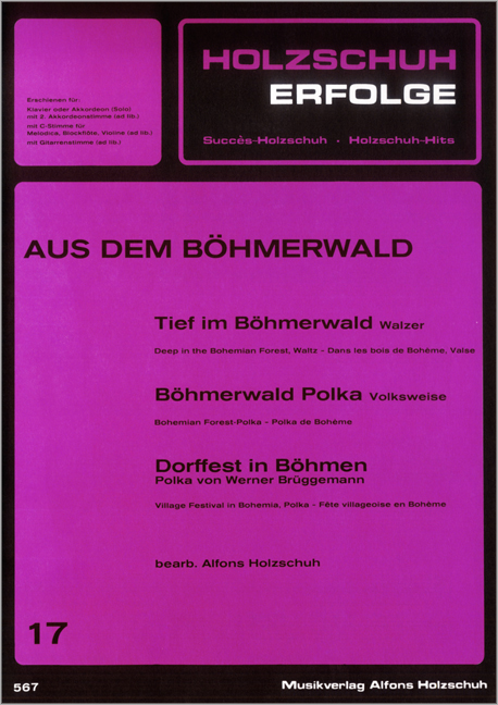 Holzschuh Erfolge 17 , Böhmerwald Holzschuh Erfolge 17 , Böhmerwald