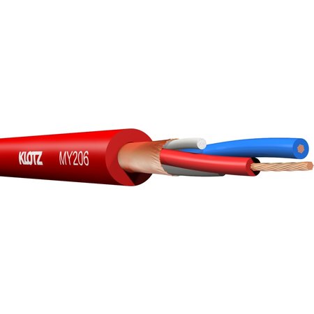 Mikrofonkabel MY206 Klotz Meterware rot Mikrofonkabel MY206 Klotz Meterware rot