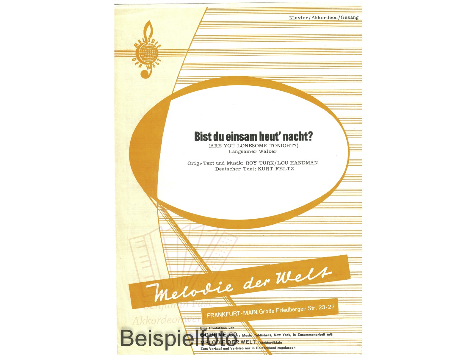 Bist du einsam heut' nacht? Einzelausgabe - Antiquariat