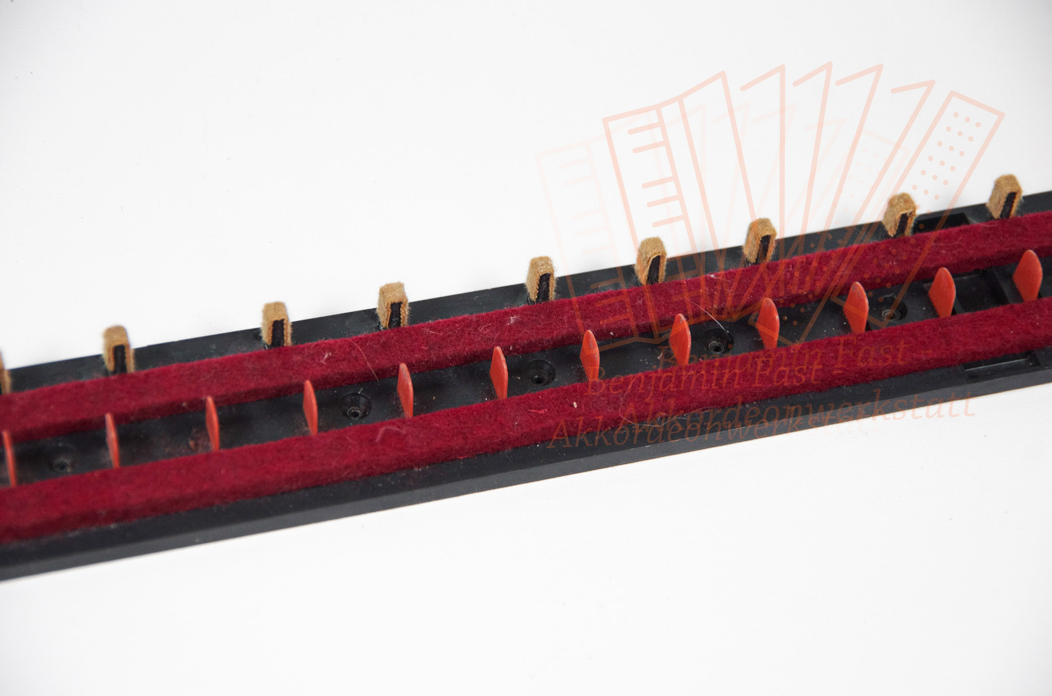 Tastenhinterführung Weltmeister 41 Tasten komplett - gebraucht