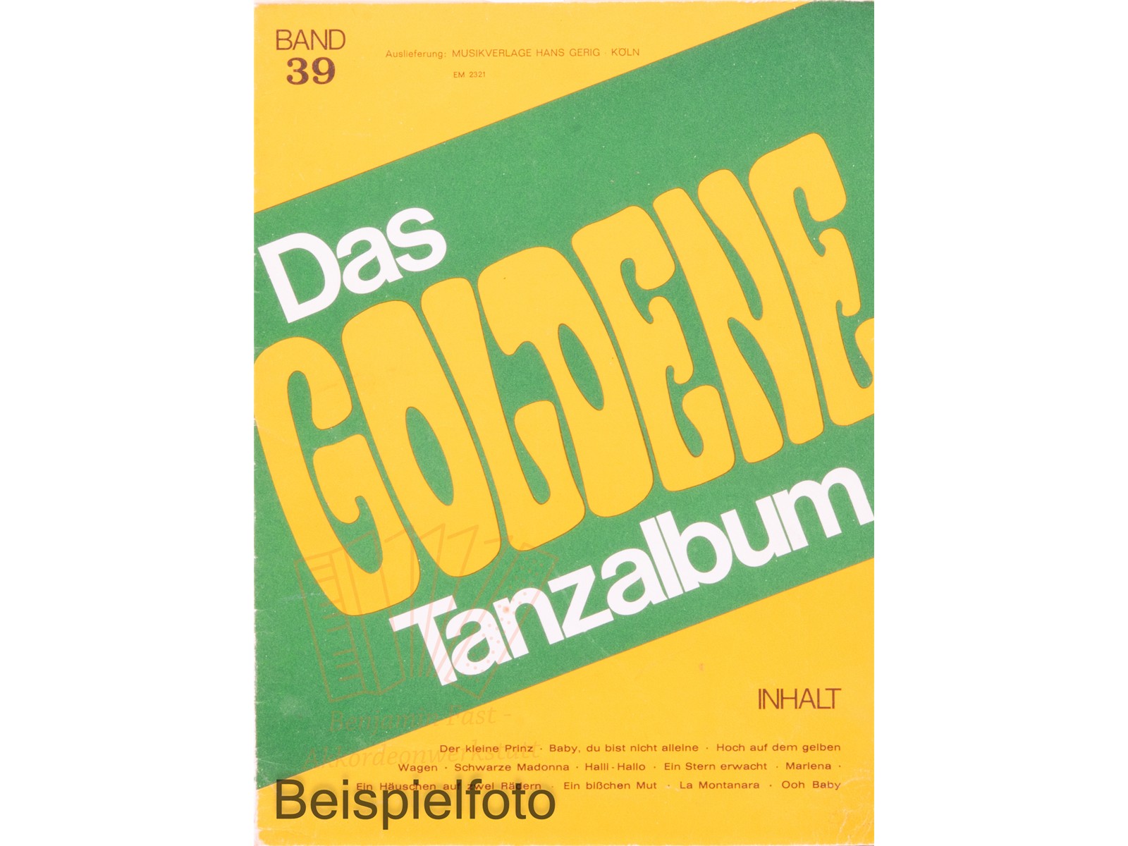 Das Goldene Tanzalbum Band 39 - Antiquariat Das Goldene Tanzalbum Band 39 - Antiquariat