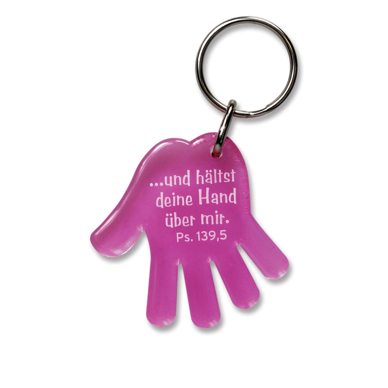 Schlüsselanhänger - Hand pink