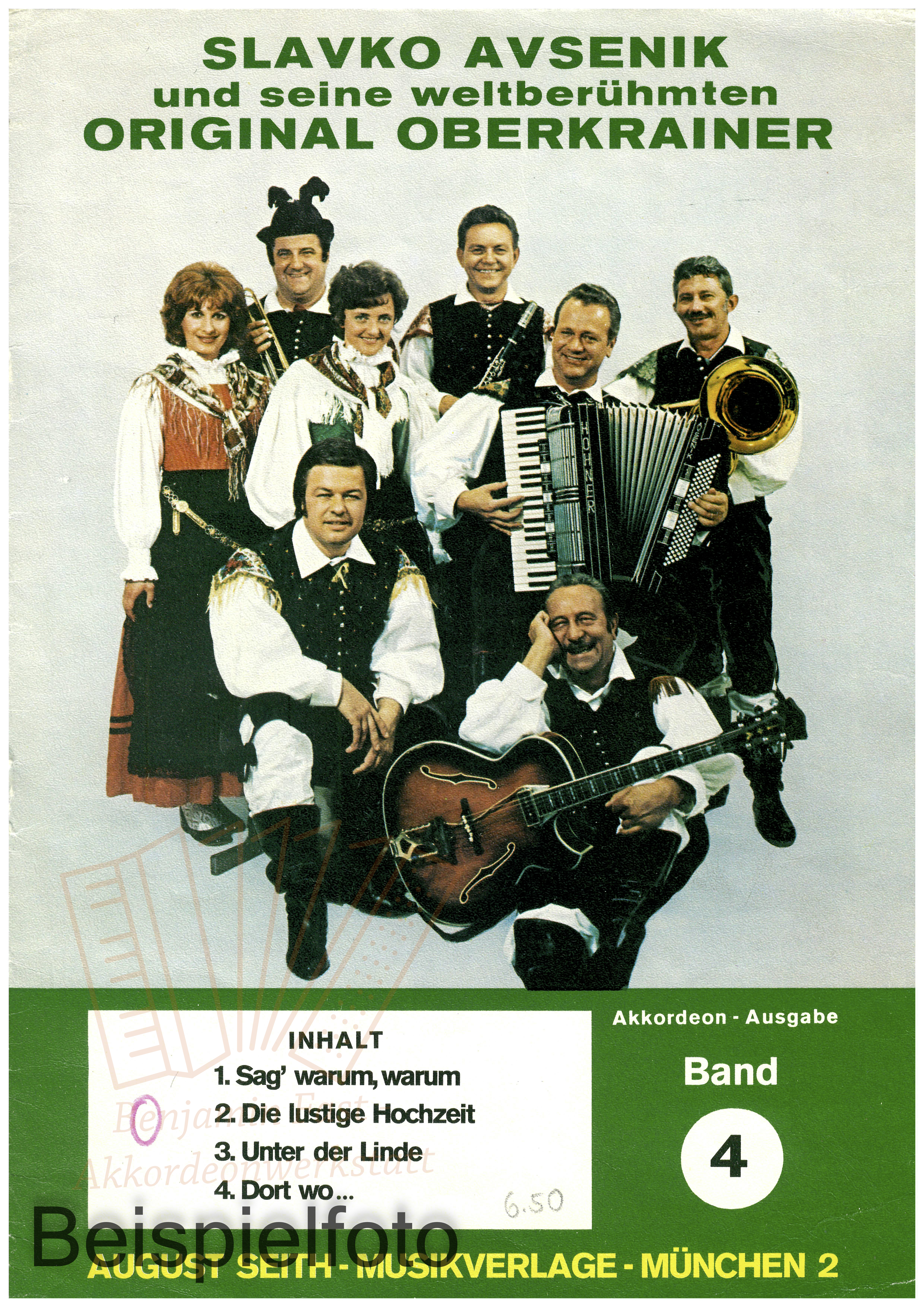 Slavko Avsenik und seine Original Oberkrainer Band 4 - Antiquariat Slavko Avsenik und seine Original Oberkrainer Band 4 - Antiquariat