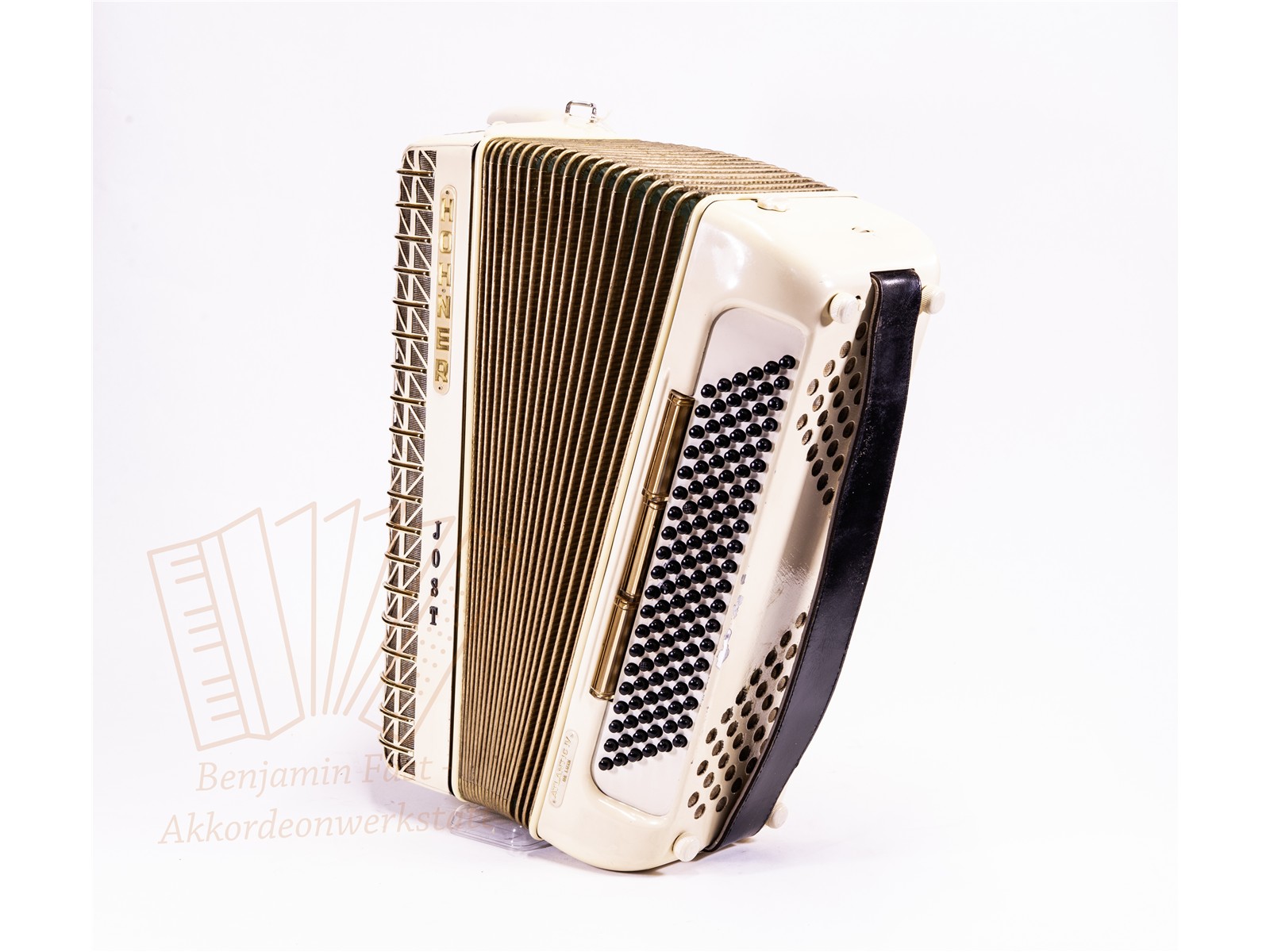Akkordeon Hohner Atlantic IV de luxe weiß - gebraucht Akkordeon Hohner Atlantic IV de luxe weiß - gebraucht