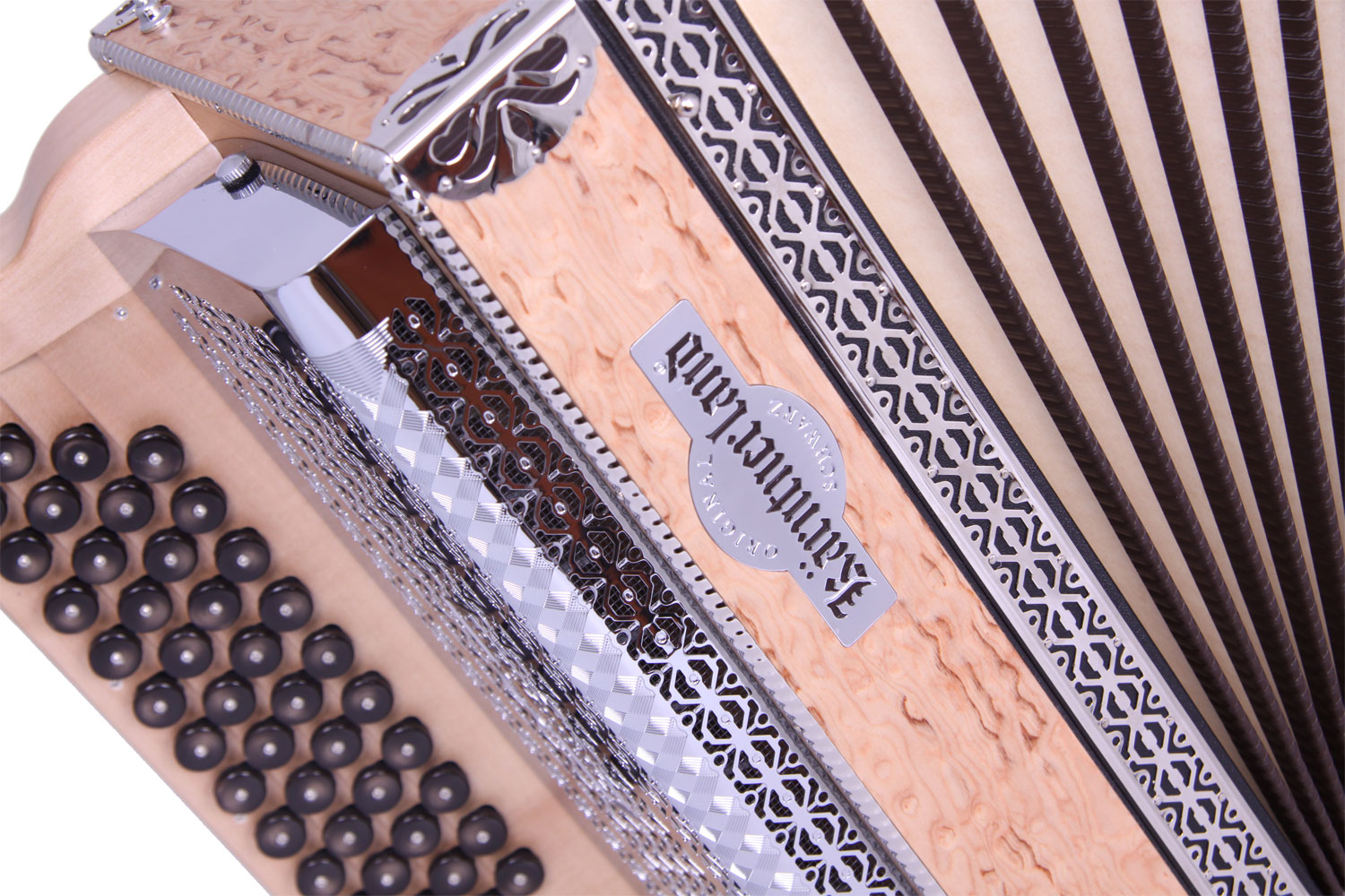 Steirische Harmonika Kärntnerland Edelholz Birke C/F/Bb/Eb