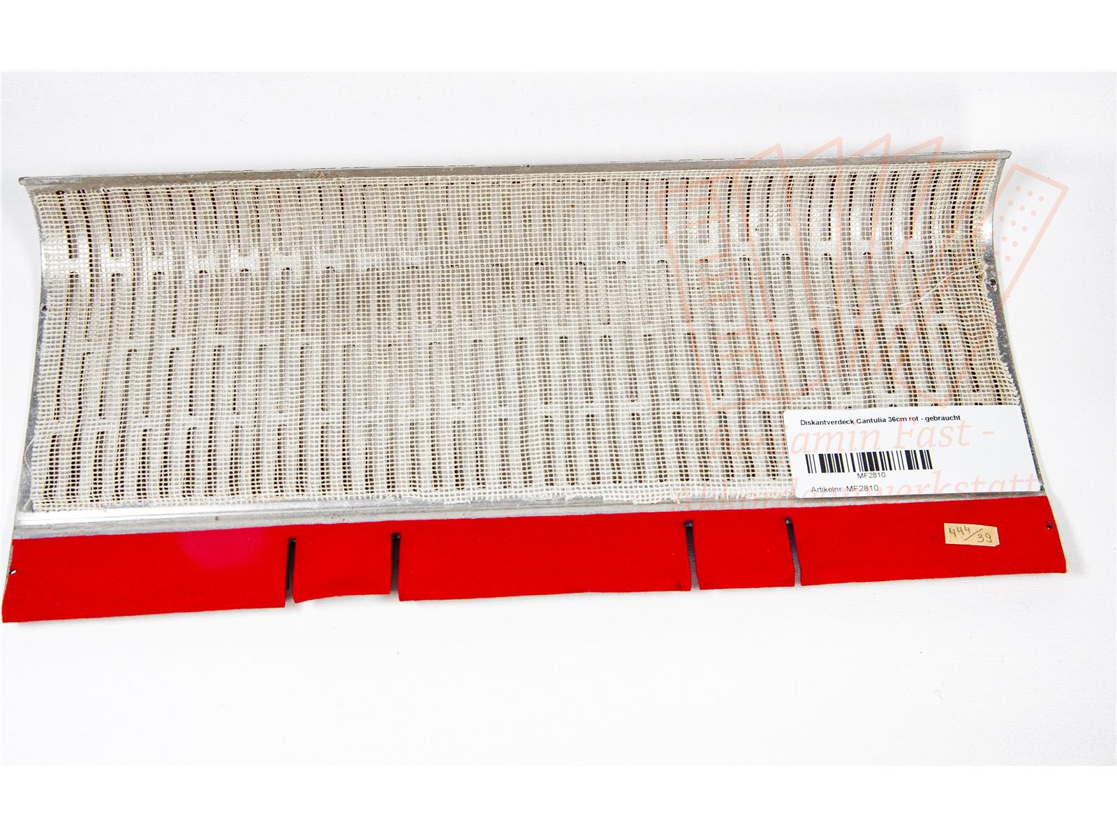 Diskantverdeck Cantulia 36cm rot - gebraucht