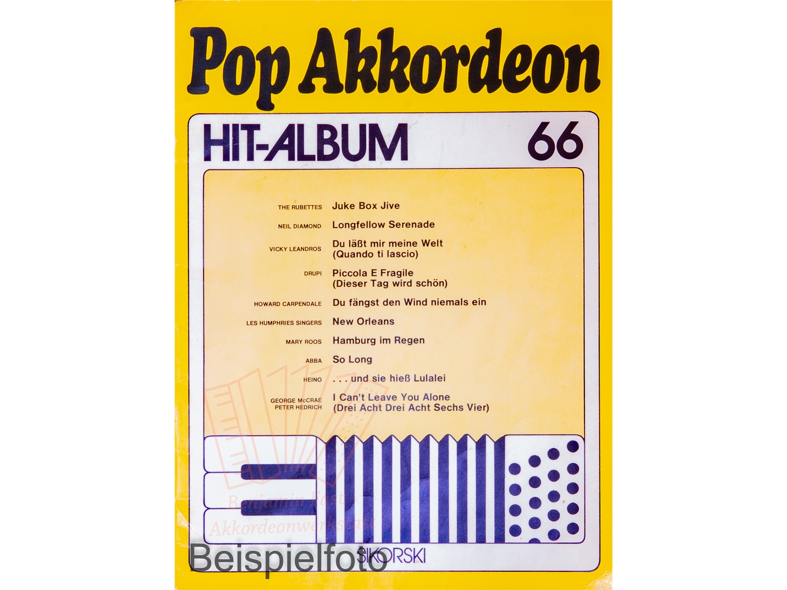 Pop Akkordeon Hit-Album 66 - Antiquariat