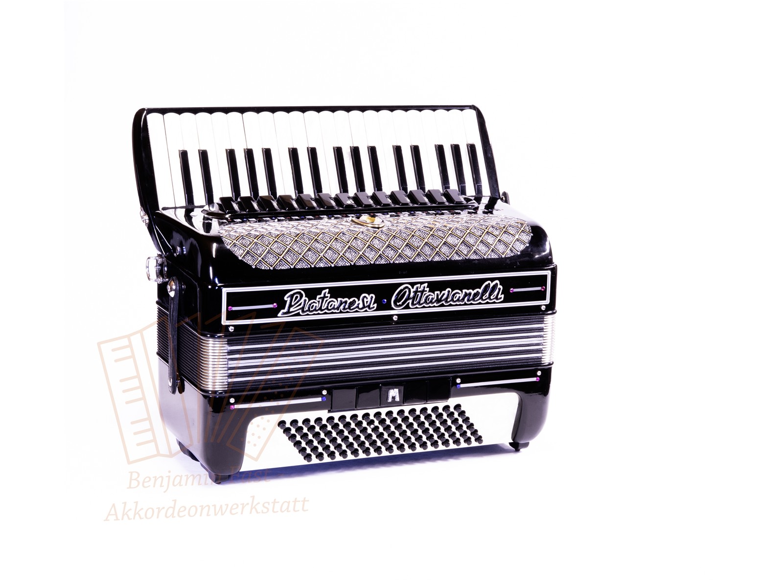 Akkordeon Piatanesi Ottavianelli 96 37/96/V/13/5 schwarz - gebraucht