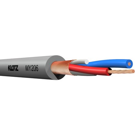 Mikrofonkabel MY206 Klotz Meterware grau 2,5m