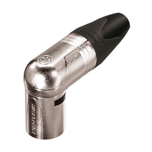 XLR-Stecker gewinkelt 3p. male vernickelt XLR-Stecker gewinkelt 3p. male vernickelt