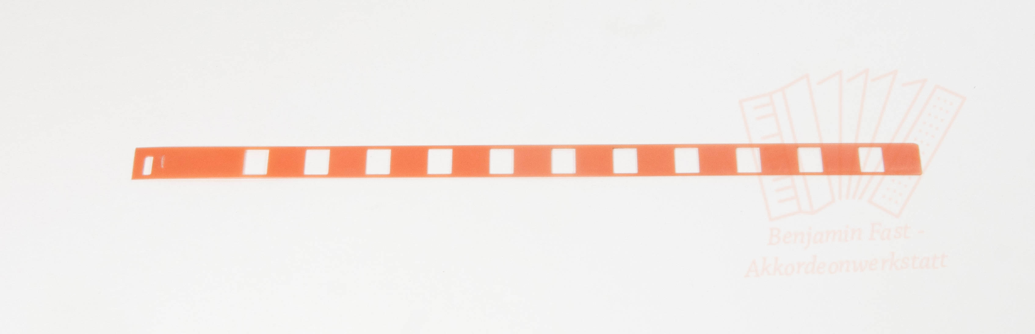 Registerlamelle Bass Kunststoff gerade Weltmeister, gebraucht 29,4x1,37