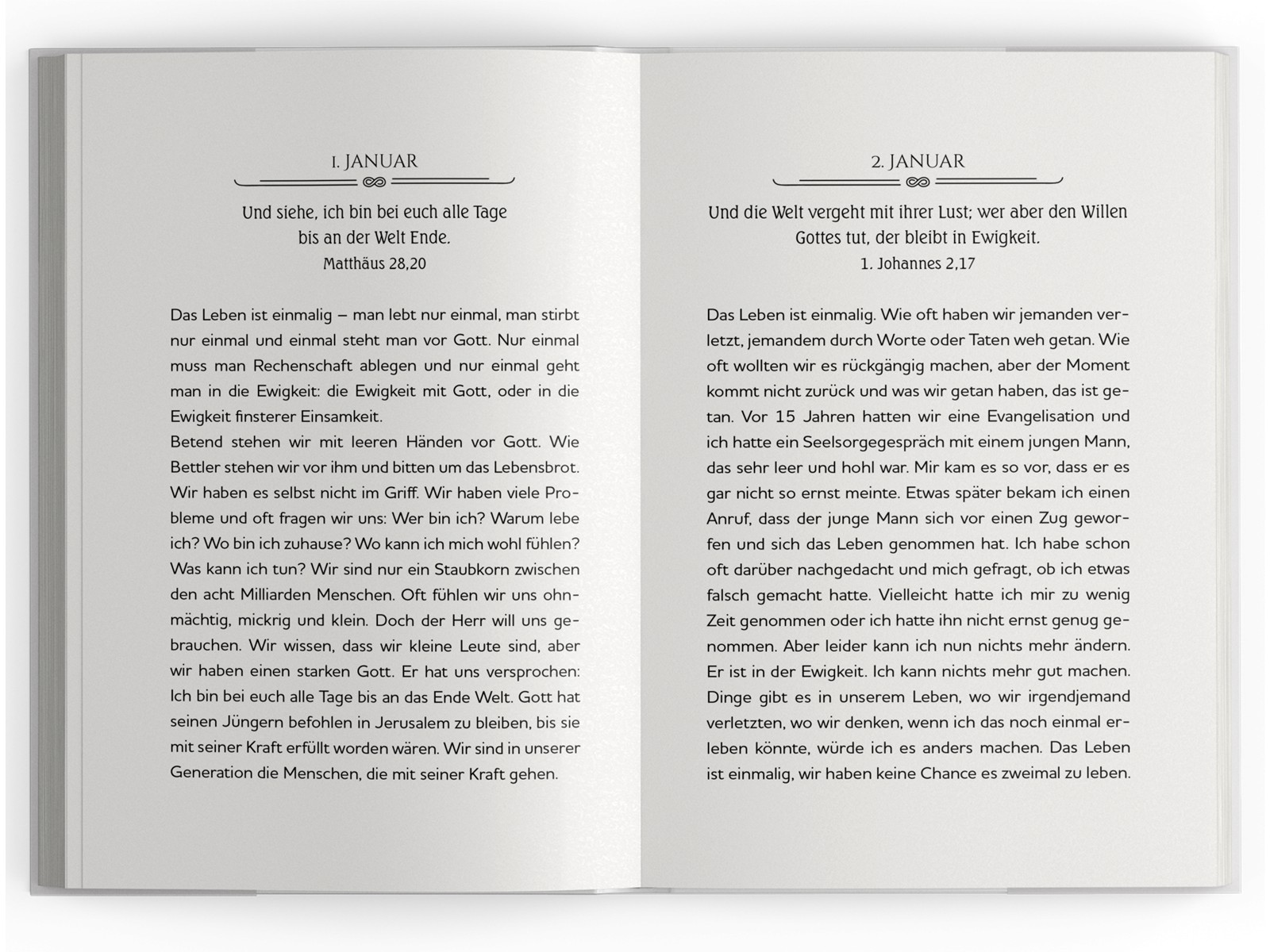Dein Leben ist einmalig Dein Leben ist einmalig