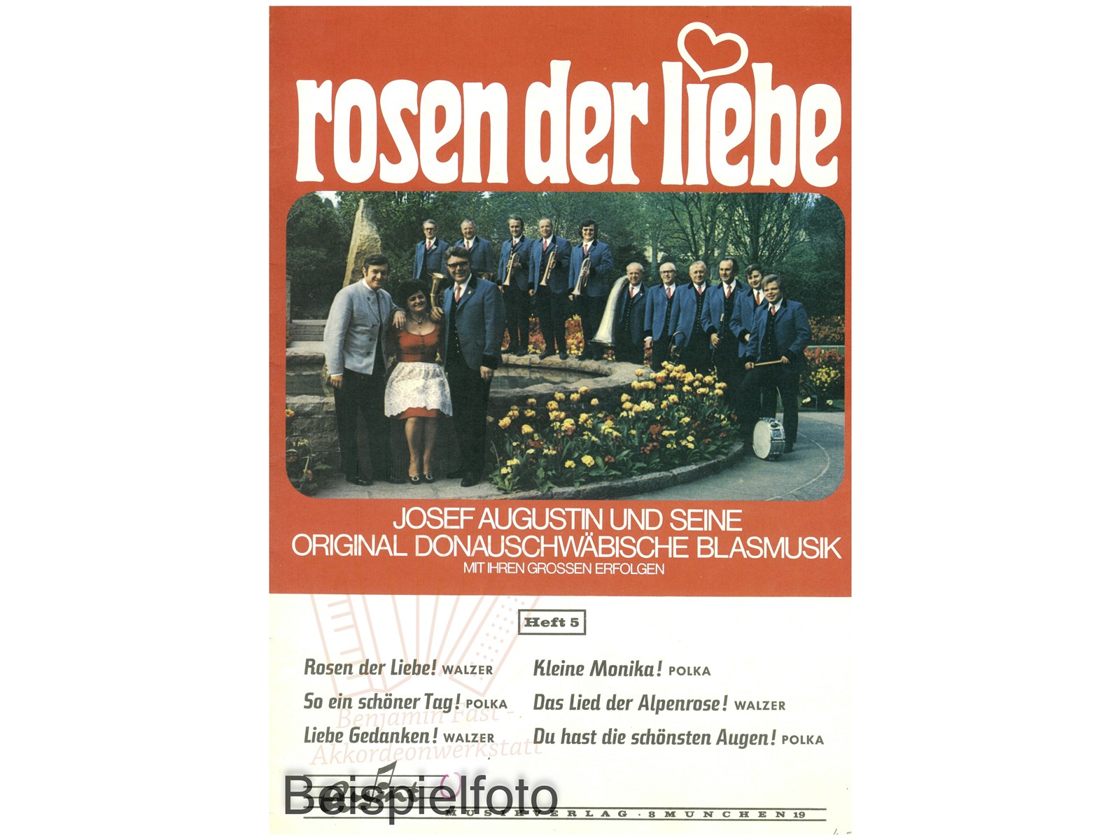 Josef Augustin und die Original-Donauschwäbische Blasmusik Heft 5 - Antiquariat Josef Augustin und die Original-Donauschwäbische Blasmusik Heft 5 - Antiquariat