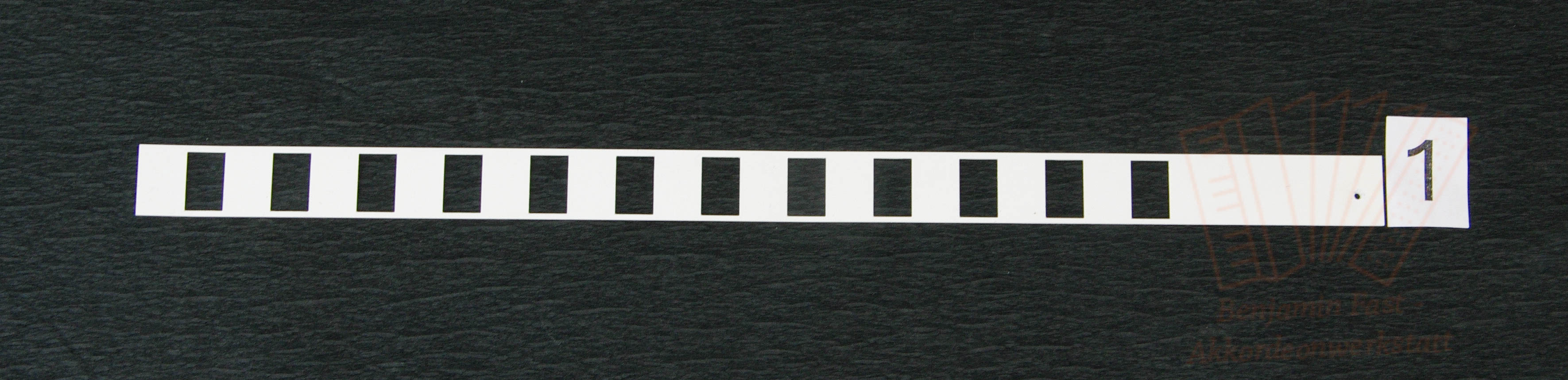 Registerschieber Bass Kunststoff gerade Hohner, gebraucht 32x1,8