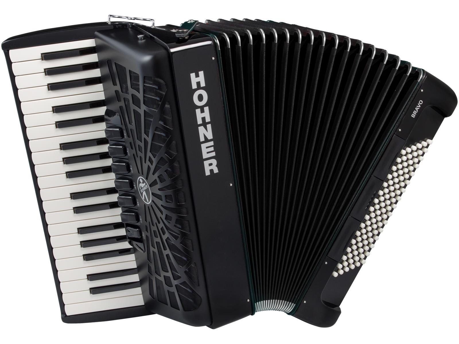 Akkordeon Hohner Bravo III 96 Bass schwarz