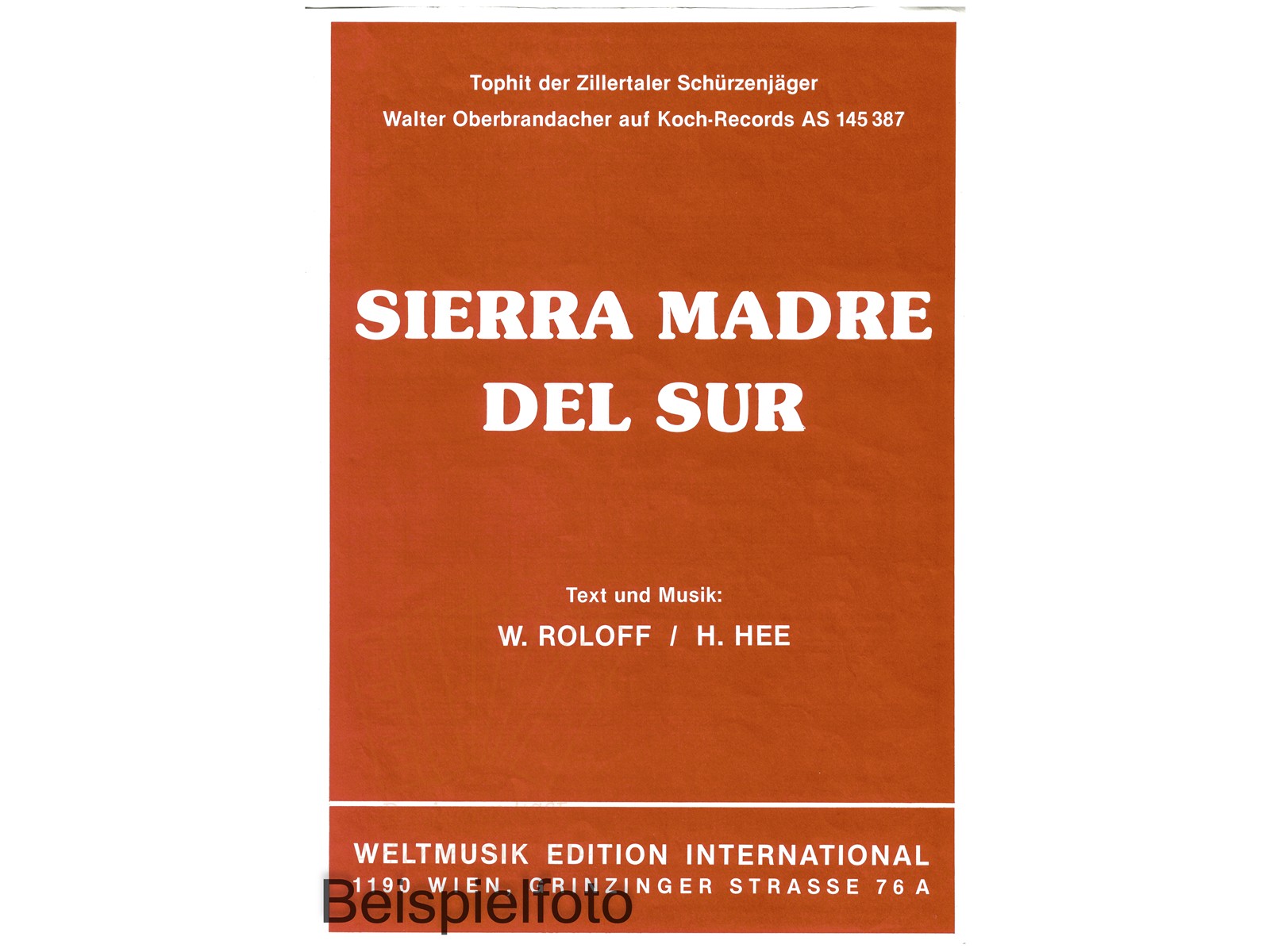 Sierra Madre del sur, Einzelausgabe - Antiquariat