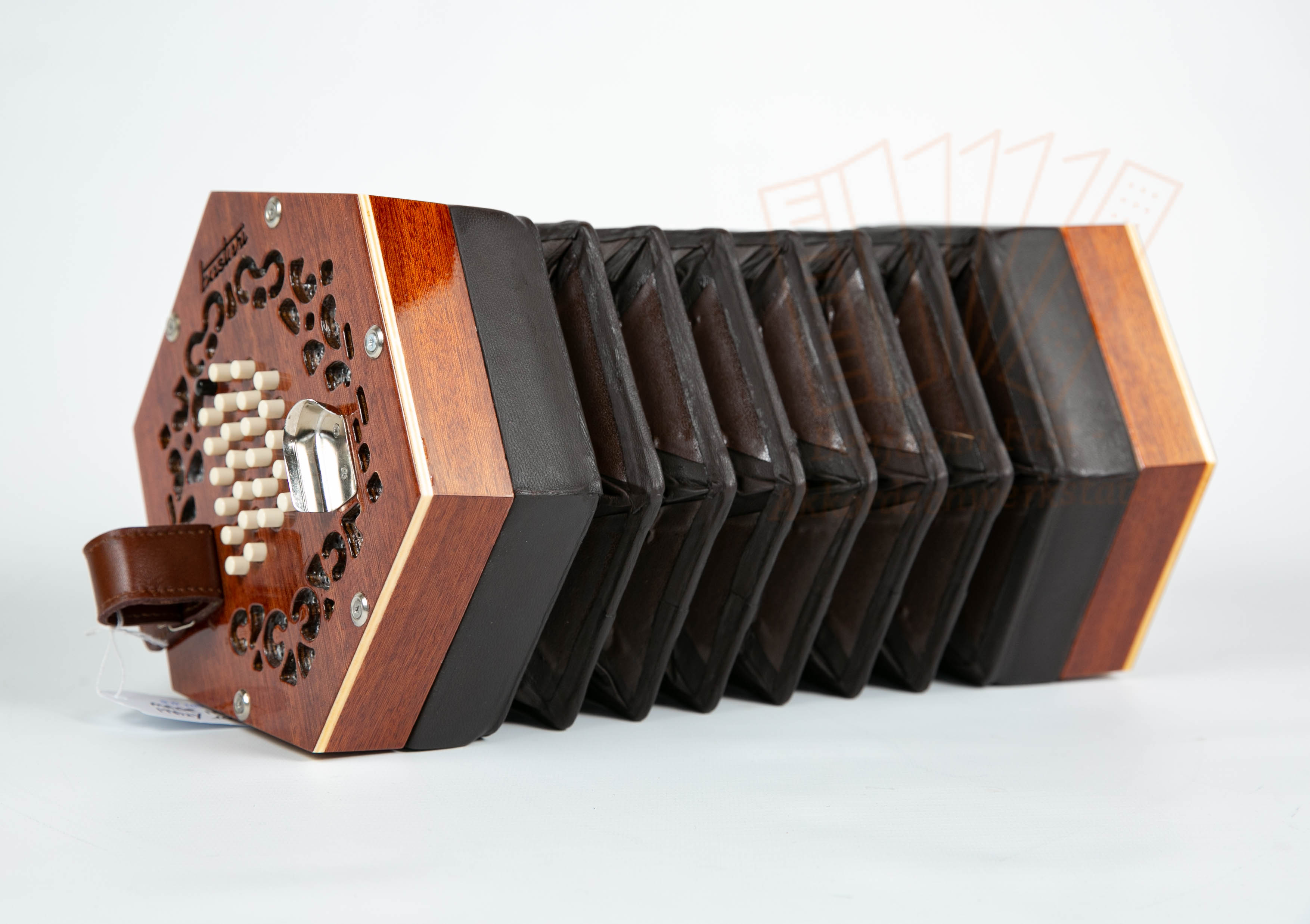 Konzertina Englische Concertina Stagi A-48 - chromatisch/gleichtönig
