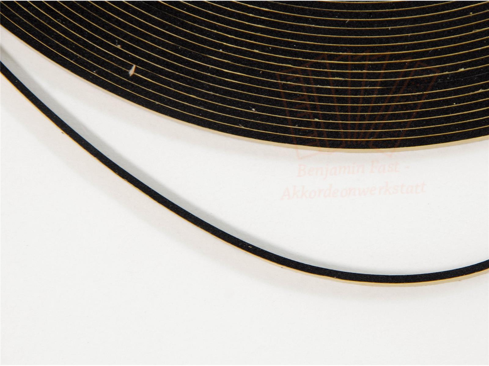 Balgdichtung schwarz 2x5 mm Balgdichtung schwarz 2x5 mm