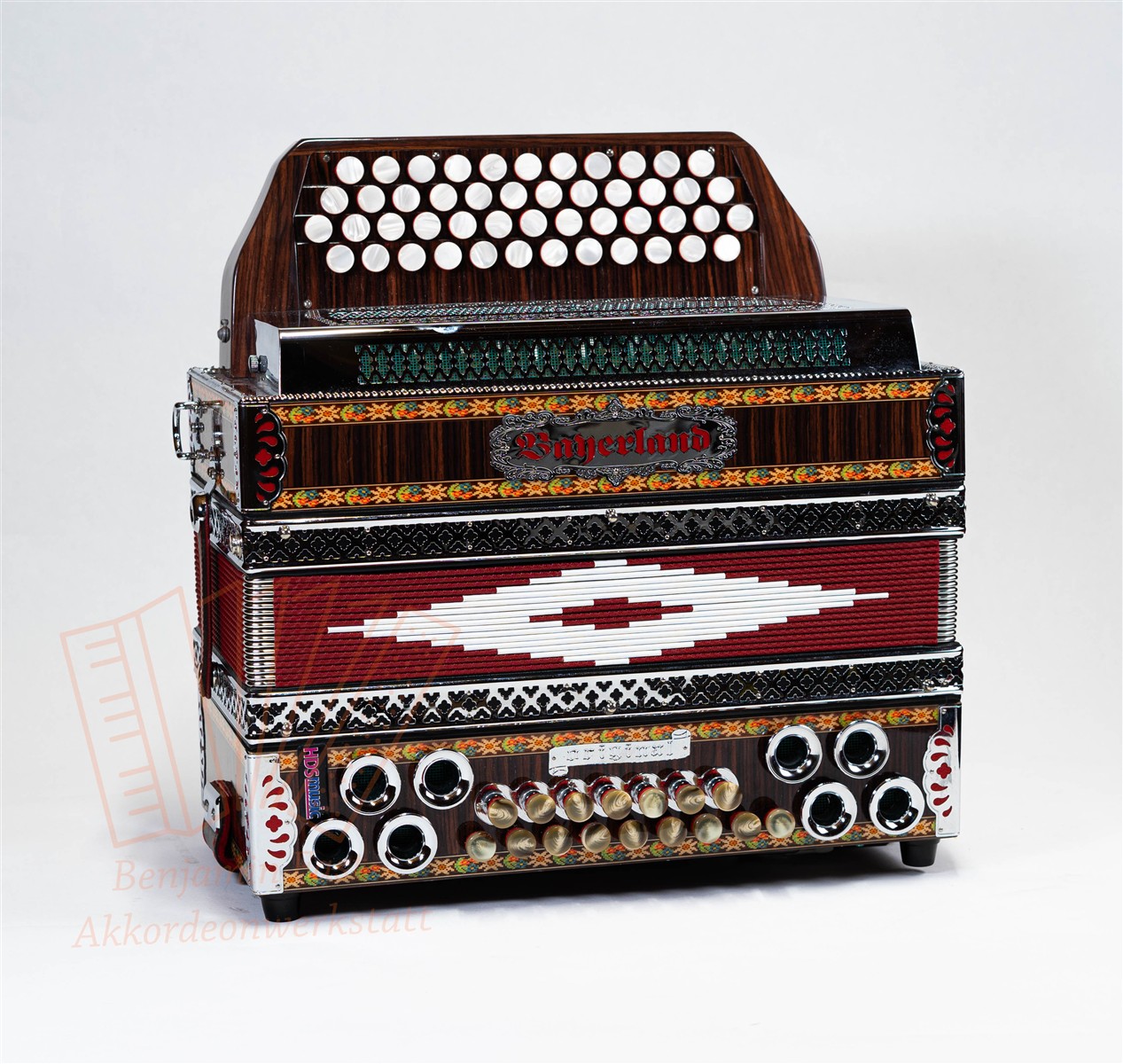 Steirische Harmonika Bayerland FBEsAs HDS, gebraucht