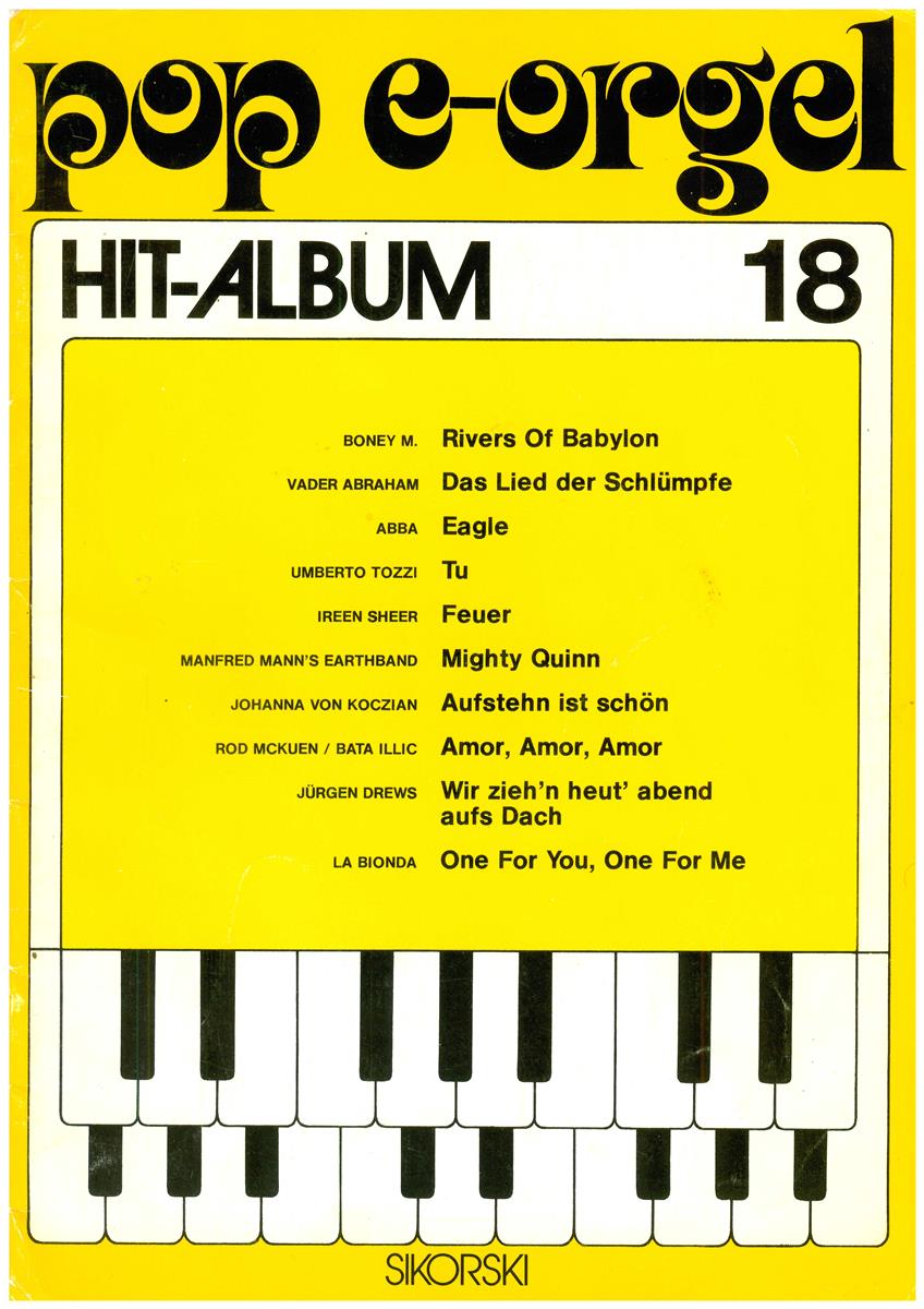 Pop E-Orgel 18 - Antiquariat Pop E-Orgel 18 - Antiquariat