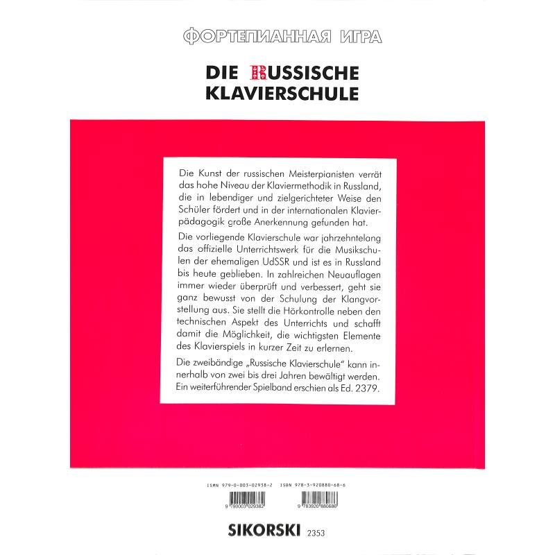 Die russische Klavierschule 1, Nikolajew