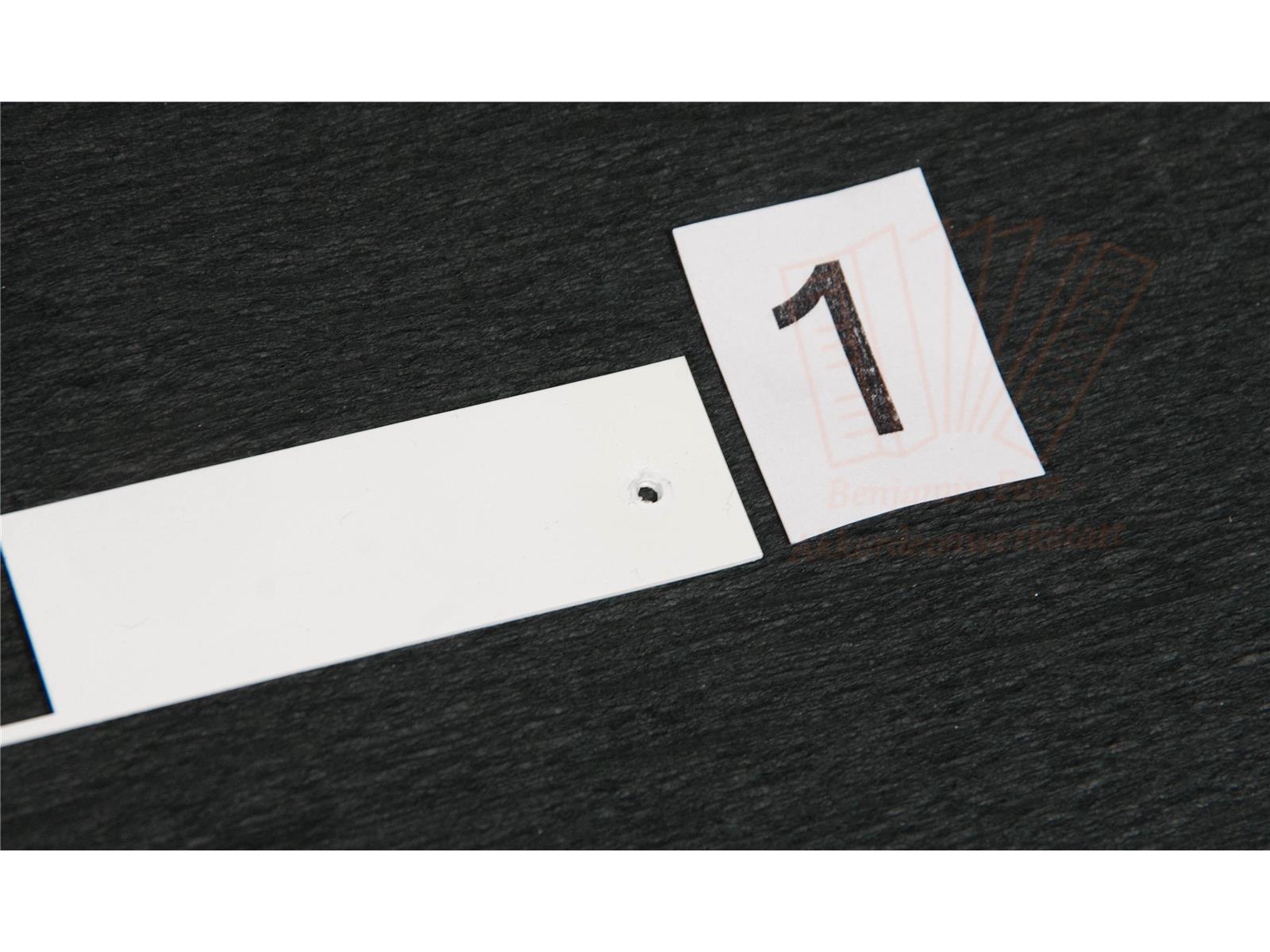 Registerschieber Bass Kunststoff gerade Hohner, gebraucht 32x1,8