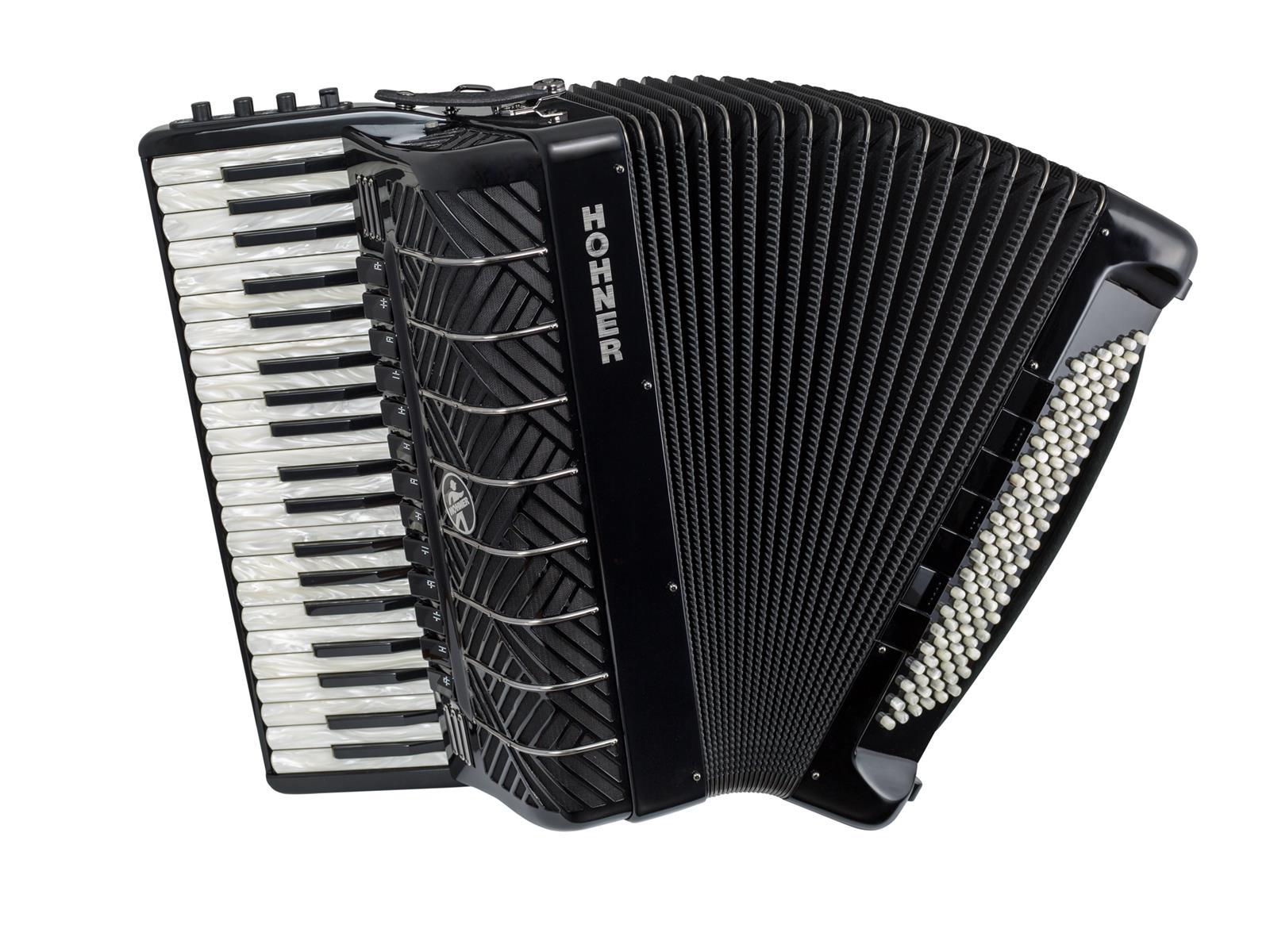 Akkordeon Hohner Mattia IV 120 Bass Perloid-Tasten