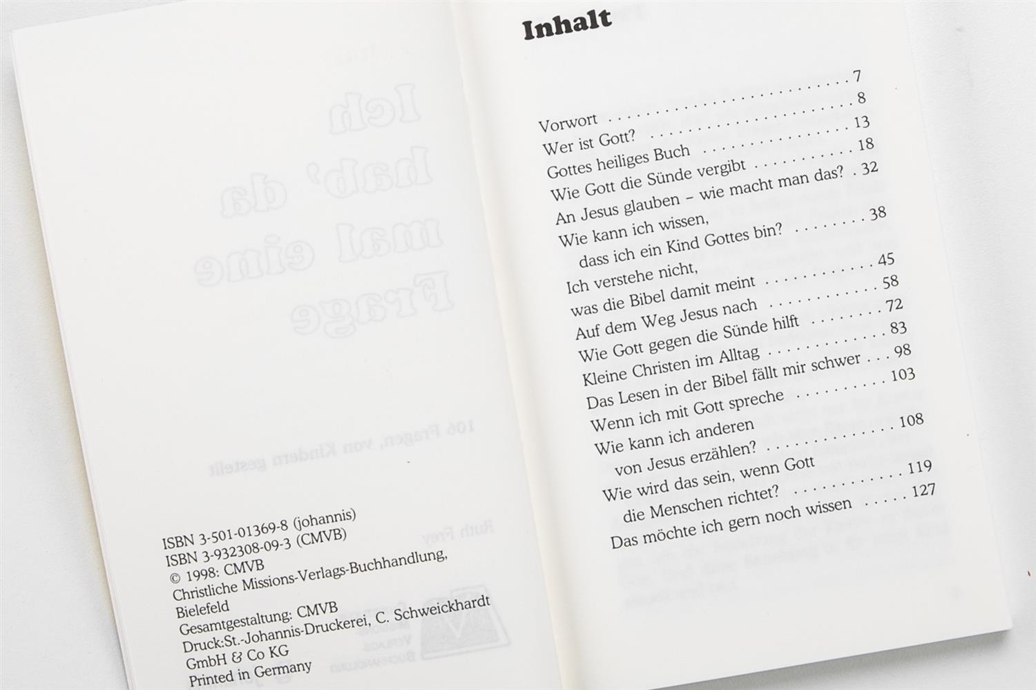 Ich hab' da mal eine Frage Ich hab' da mal eine Frage