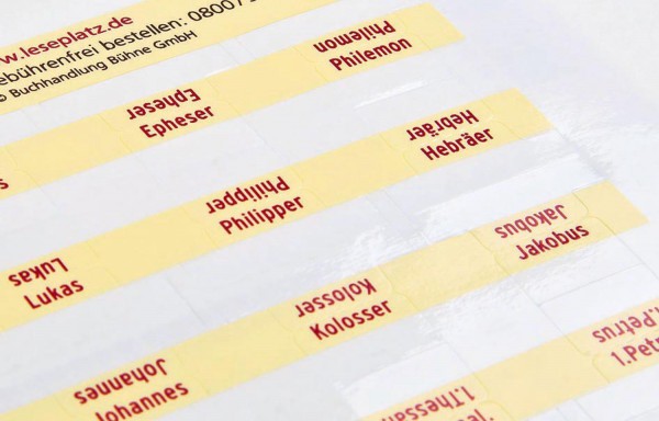 Bibel-Griffregister gelb (ohne Apokryphen)