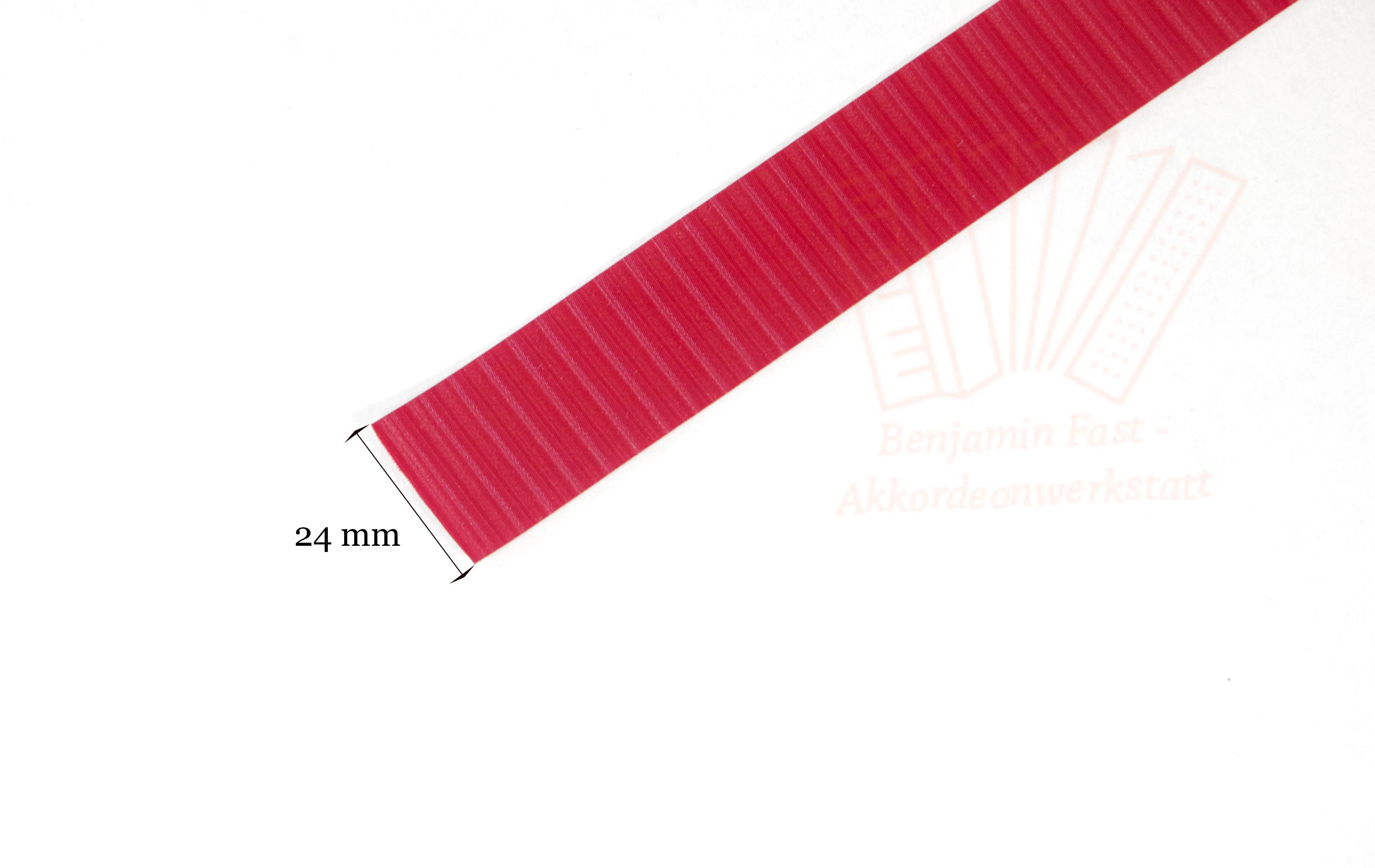 Kalikostreifen rot schraffiert 24mm Meterware Kalikostreifen rot schraffiert 24mm Meterware