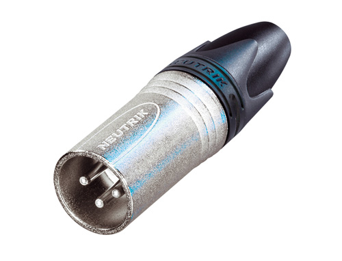XLR-Stecker 3p. male schwarz NC3MXX Neutrik