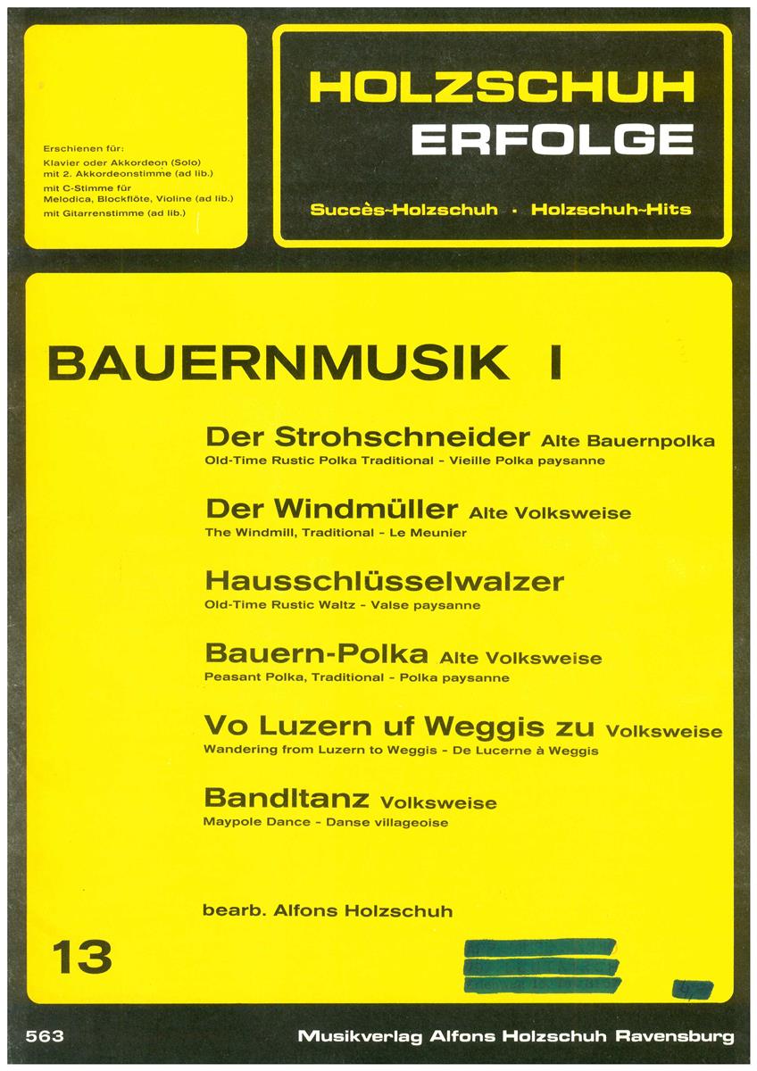 Holzschuh Erfolge 13, Bauernmusik I - Antiquariat Holzschuh Erfolge 13, Bauernmusik I - Antiquariat