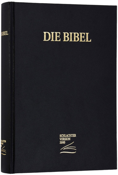 Bibel Schlachter 2000 mit Schreibrand schwarz Hardcover ohne PS