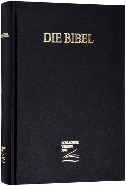 Schlachter Bibel 2000 Großdruck Hardcover, schwarz