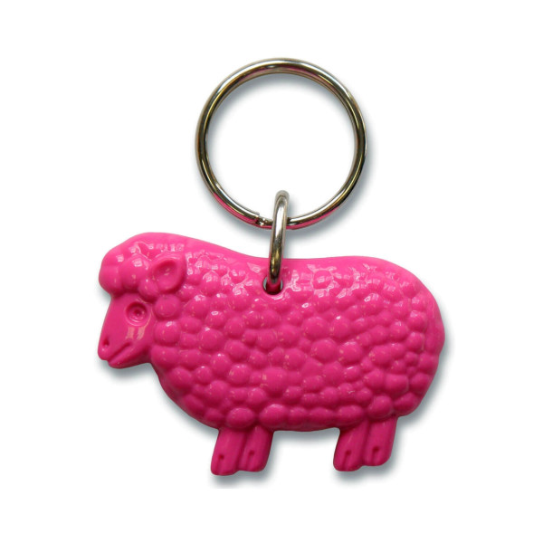 Schlüsselanhänger Schaf - rosa